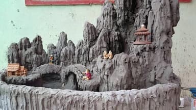 Làm hòn non bộ bằng xi măng